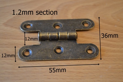 Antique Bronze Parliament Style Hinges (2)